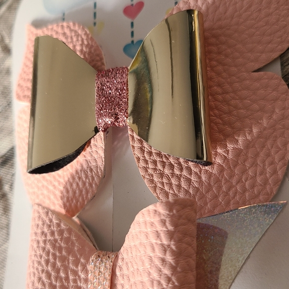 Hair bow butterfly pink - Picture 2 of 3